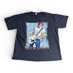Black Cotton Keith Urban Get Closer 2011 World Tour T-Shirt- Size XL